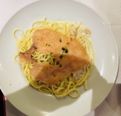 SPAGHETTIS AU SAUMON